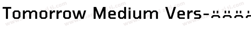 Tomorrow Medium Vers字体转换